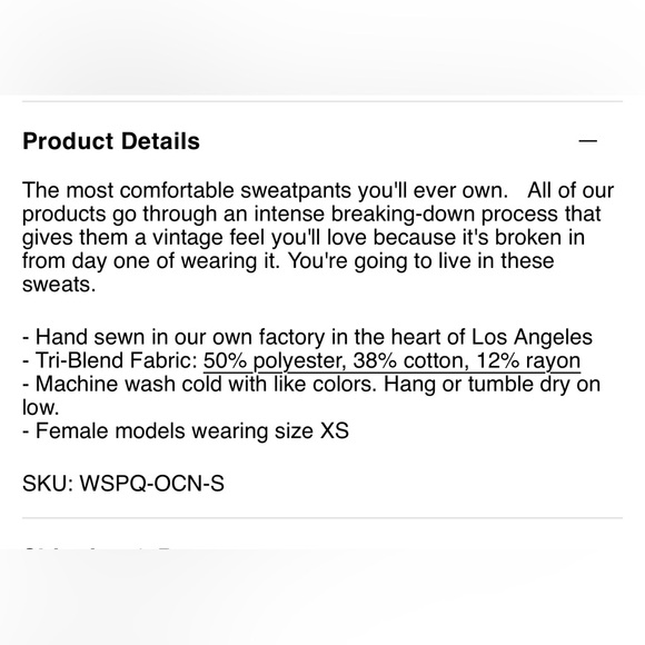 Aviator Nation Quilted Blue Jogger Pants - Picture 4 of 8